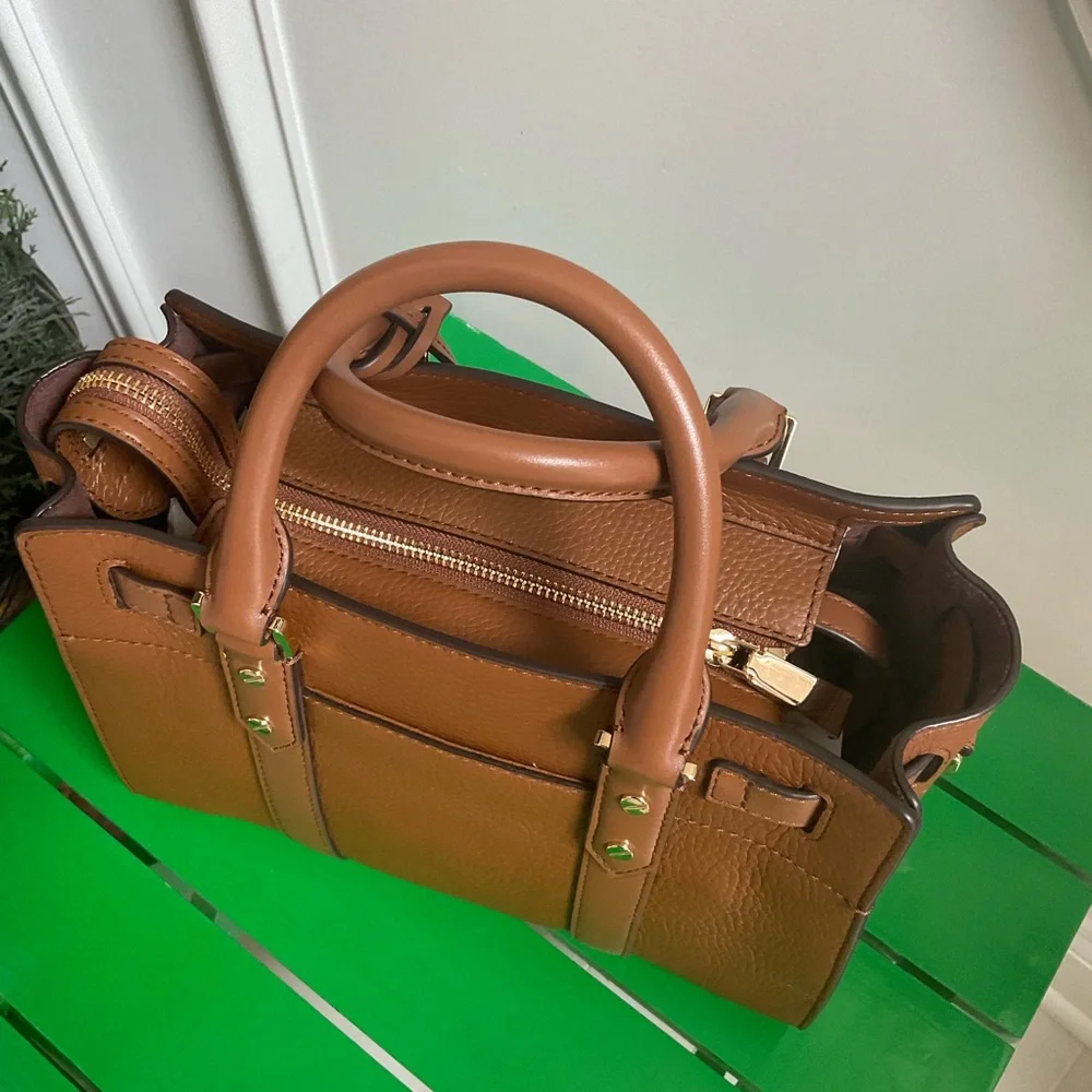 Michael Michael Kors Nouveau Hamilton Brown Satchel